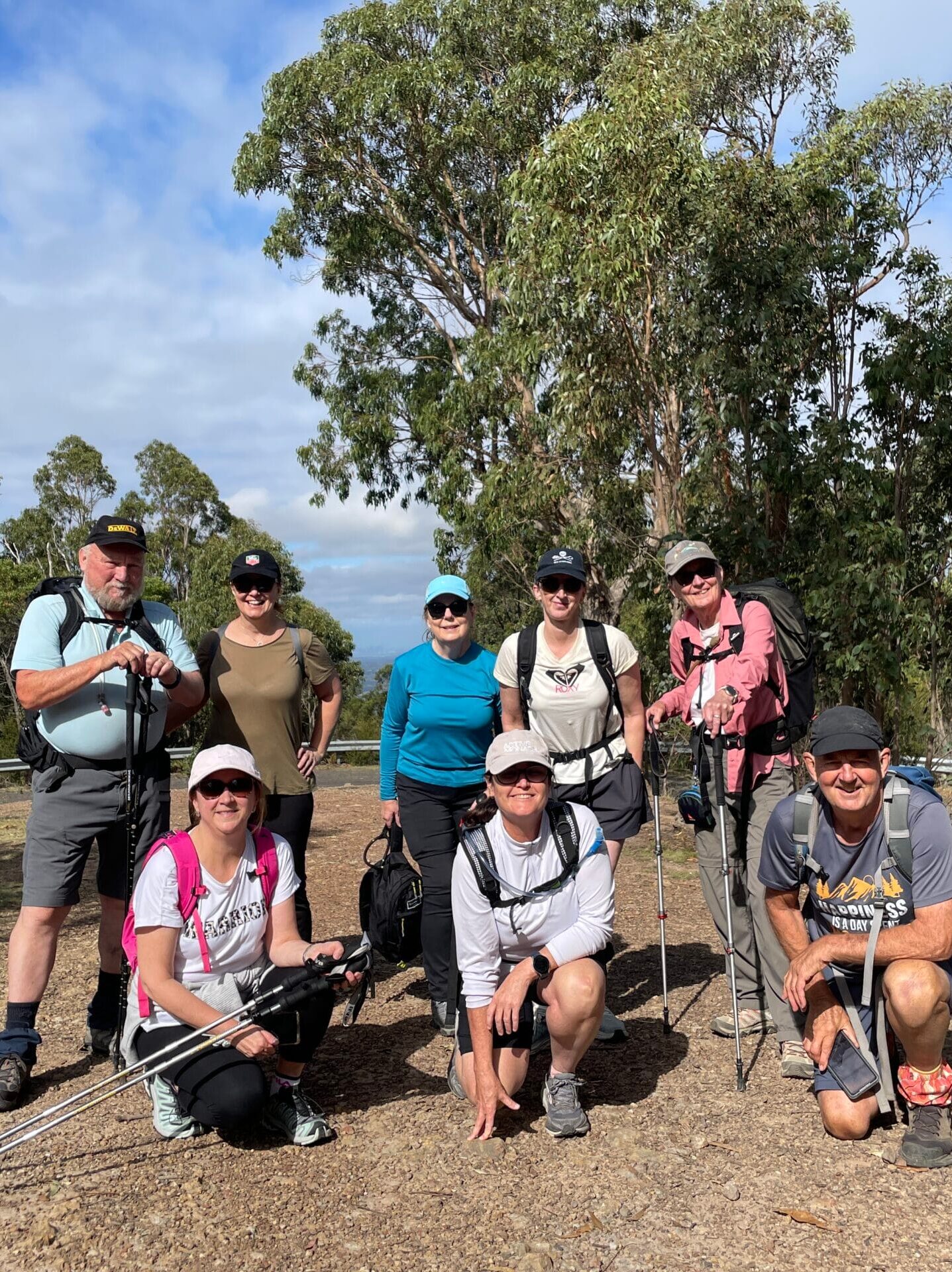 Group of hikers in nature.