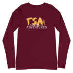 TakeShape Adventures - unisex-long-sleeve-tee-maroon-front-6a18f8cda95ad.jpg