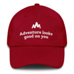 TakeShape Adventures - classic-dad-hat-cranberry-front-6a4c46f18ae43.jpg